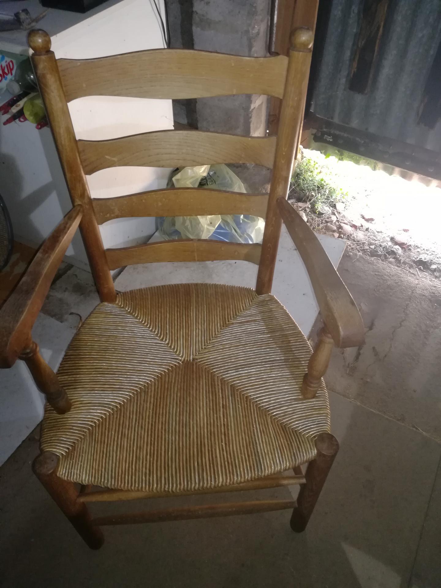 fauteuil bergère en paille